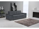 Schlafsofa EGOITALIANO "Cecilia, modern & elegant, erstklassiger Sitzkomfort, Dauerschläfer", grau (charcoal), B:234cm H:85cm T:102cm, Sofas, Schlafsofa, inkl. Matratze und hochwertigem Metallbettrahmen, toller Schlafkomfort