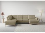 Wohnlandschaft SIT & MORE "Göteborg", beige, B:327cm H:90cm T:226cm, Sofas, Wohnlandschaft, inkl. Sitztiefenverstellung, wahlweise mit Bettfunktion & Bettkasten
