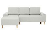 Ecksofa HOME AFFAIRE "Samu L-Form", beige (creme), B:235cm H:93cm T:160cm, Microfaser PRIMABELLE (100% Polyester);Samtoptik (100% Polyester);Struktur fein (100% Polyester), Sofas, Ecksofa, wahlweise mit Bettfunktion und Bettkasten