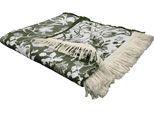 Wohndecke ADAM "Flower Cuvée", braun (schlamm), B:145cm L:190cm, Baumwolle, Wohndecken, Wohndecke, im floralem Design, Kuscheldecke