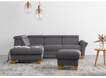 Ecksofa HOME AFFAIRE "Lindgren L-Form", braun (espresso), B:249cm H:84cm T:217cm, 100% Polyester, Sofas, Ecksofa, wahlweise mit TV-Funktion, Stauraum und Kopfteilverstellung