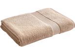 Strandtücher CHRISTY "Supreme", grau (stone), B:100cm L:180cm, Walkfrottier, Obermaterial: 100% Baumwolle, Handtücher, Strandtücher, Premium Handtuch in Luxusqualität, 650g/m², 100 x 180, 2er Set