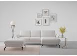 Ecksofa SIT & MORE "Fashion L-Form", silber, B:253cm H:84cm T:165cm, Sofas, Ecksofa, wahlweise mit Kopfteilverstellung und Vorziehsitz, motorisch