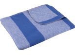 Wohndecke SETEX "Kuscheldecke", blau (hellblau, blau), B:150cm L:200cm, Baumwolle, Polyester, Wohndecken, Wohndecke, mit Streifen, Kuscheldecke