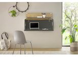 Wandsekretär HOME AFFAIRE "CiTY/GiRON", grau (anthrazit), B:100cm H:35cm T:30cm, Sekretäre, Wandsekretär, zeitlos modern, wohnliches Home Office, Breite 100 cm
