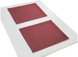 Platzset ADAM "Uni Collection" Gr. 1, rot (dunkelrot), B:30cm L:40cm, Obermaterial: 100% Baumwolle, Platzsets, Platzset