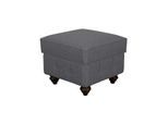 Polsterhocker HOME AFFAIRE "MENDITTE", grau (anthrazit), B:55cm H:46cm T:55cm, 100% Polyester, Hocker, Polsterhocker