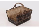 Aufbewahrungskorb LOCKER, braun, Rattan, Aufbewahrungsboxen, Aufbewahrungskorb