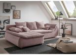 Ecksofa HOME AFFAIRE "Imola, bequem, aktuelle Steppung im Sitz, L-Form, Breite 270cm", rosa, B:270cm H:90cm T:170cm, Microfaser PRIMABELLE (100% Polyester) / Struktur (82% Polyester, 9% Viscose, 7% Baumwolle, 2% Nylon);Kunstleder SOFTLUX / Struktur (82% Polyester, 9% Viscose, 7% Baumwolle, 2% Nylon);Cord (93% Polyester, 7% Polyamid), Sofas, Ecksofa, wahlweise mit Bettfunktion