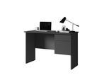 Schreibtisch HOME AFFAIRE "Essential, Schreibtisch, kleiner Computertisch, Bürotisch für Büro", schwarz (anthrazit matt), B:110cm H:75cm T:50cm, Tische, Schreibtisch, mit 1 Tür,1 Schublade, Arbeitsplatte Breite 110 cm