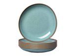 Schale "Schalen flach Lave ø 27 cm 6er Set", blau (glacé), LIKE. BY VILLEROY & BOCH, Schüsseln, Schale