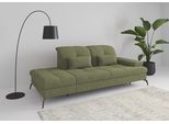 Recamiere SIT & MORE "Amica, inkl. Sitztiefenverstellung und Armteilverstellung", grün (hellgrün), B:231cm H:90cm T:122cm, 100% Polyester, Sofas, Recamiere, wahlweise mit Kopfteilverstellung und Stauraum