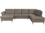 Wohnlandschaft SIT & MORE "Göteborg", grau (delphine), B:327cm H:90cm T:226cm, Sofas, Wohnlandschaft, inkl. Sitztiefenverstellung, wahlweise mit Bettfunktion & Bettkasten