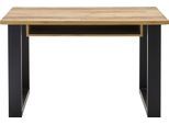 Schreibtisch HOME AFFAIRE "SHERWOOD", braun (old style hell dekor, old style hell dekor), B:125cm H:76cm T:60cm, Tische, Schreibtisch, Computertisch im Industrie-Design, Breite 125 cm