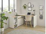Büromöbel-Set HOME AFFAIRE "CiTY/GiRON", weiß, B:143cm H:77cm T:120cm, Arbeitsmöbel-Sets, Büromöbel-Set