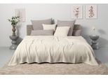 Tagesdecke OTTO HOME "Greta", creme, B:140cm L:200cm, Baumwolle, Tagesdecken, Tagesdecke, in Waffelpiqué Optik, viele Farben erhältlich, Decke ab 140 x 200 cm