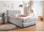 Boxbett OTTO HOME "Hartley inkl. Bettkasten und Topper, auch in Überlänge erhältlich", grau, B:152cm L:210cm, Komplettbetten, Boxbett, wahlweise mit Bonnell- oder TTFK-Matratze in H2, H3 o. H4 erhältlich