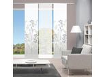 Schiebegardine VISION S "HELVIN 3er SET" Gr. 1, grau, B:60cm H:260cm, Polyester, Gardinen, Schiebegardine, Schiebevorhang Digidruck 3er Set HELVIN