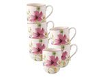 Becher VILLEROY & BOCH "Latte Macchiato Becher Mariefleur Basic 370 ml 6er Set bunt", bunt, 6 tlg., Porzellan, Trinkgefäße, Becher