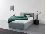 Polsterbett "Rostock", grau (mittelgrau), L:210cm, Bezug 100% Polyurethan, Polsterung: Polsterwatte, Material Gestell: gepolsterter Holzwerkstoff, WESTFALIA SCHLAFKOMFORT, Betten, Polsterbett, auch mit Stauraum und Kopfteilverstellung erhältlich