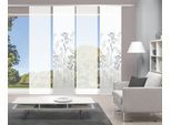 Schiebegardine VISION S "HELVIN 4er SET" Gr. 1, grau, B:60cm H:260cm, Polyester, Gardinen, Schiebegardine, Schiebevorhang Digidruck 4er Set HELVIN