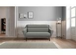 2-Sitzer OTTO HOME "Bille", grau, B:167cm H:86cm T:90cm, Luxus-Microfaser weich (100% Polyester);Samtoptik (100% Polyester);Struktur (100% Polyester);Struktur fein (100% Polyester), Sofas, 2-Sitzer, mit Naht im Rückenkissen und Eiche-Beinen, Design by Morten Georgsen