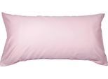 Kissenbezug JANINE "Colors Mako Satin", rosa, B:80cm L:40cm, Mako-Satin, Mako-Satin, Kissenbezüge, Kissenbezug, mit Reißverschluss, uni Kissenhülle, feinfädig, 100% Baumwolle