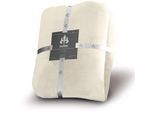 Wohndecke IRISETTE "Relax 8900", beige (natur light), B:150cm L:200cm, Kunstfaser, Wohndecken, Wohndecke, kuschelig weich und pflegeleicht
