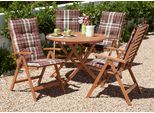 Garten-Essgruppe MERXX "Borkum", braun, Sitzmöbel-Sets, Garten-Essgruppe
