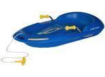 Schlitten ROLLY TOYS "rollySnow Max, blau", blau, Schlitten, KinderB:49cm H:19cm, Kunststoff, Schlitten, mit 2 Bremsen aus Metallrohr, B:49cm H:19cm