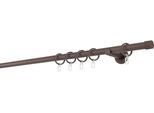 Gardinenstange MYDECO "20mm Cap Wandträger 6,5 cm", braun, L:200cm, Gardinenstangen, Gardinenstange