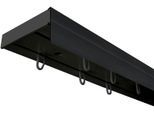 Gardinenschiene SN DECO GROUP "Vorhangschiene SH (1) mit Blende 5 cm" Gr. 14, schwarz, L:600cm T:7,7cm, Kunststoff, Gardinenstangen, Gardinenschiene