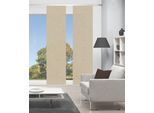 Schiebegardine VISION S "PIVE 2er SET" Gr. 1, beige (sand), B:60cm H:260cm, Polyester, Gardinen, Schiebegardine, Schiebevorhang Digidruck 2er Set PIVE
