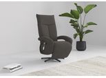 TV-Sessel SIT & MORE "Amica, inkl. Kopfteilverstellung & Drehfunktion", grau (fango), B:74cm H:112cm T:82cm, 100% Polyester, Sessel, TV-Sessel, wahlweise mit 2 Motoren, Akku und Aufstehhilfe