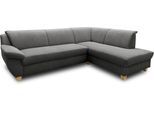 Ecksofa HOME AFFAIRE "Yesterday zeitlos und elegant, bequeme Armlehnen, L-Form", grau, B:254cm H:80cm T:186cm, 100% Polyester;Primabelle-Microfaser (100% Polyester);Antikleder-Optik Melrose (100% Polyester), Sofas, Ecksofa, wahlweise mit Bettfunktion, auch in Cord