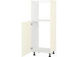 Backofen/Kühlumbauschrank KOCHSTATION "KS-Scafa", beige (magnolia), B:60cm H:150cm T:56cm, Schränke, Backofen/Kühlumbauschrank, Breite/Höhe: 60/150 cm, wahlweise Türanschlag rechts oder links
