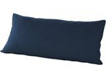 Kissenbezug PRIMERA "Primera Mako-Feinjersey Kissenbezug im Doppelpack", blau (marine), B:40cm L:80cm, Feinjersey, Obermaterial: 100% Baumwolle, Kissenbezüge, Kissenbezug, In vielen Uni-Tönen