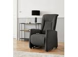 TV-Sessel SIT & MORE "Melissa", grau (anthrazit), B:71cm, 100% Polyester, Sessel, TV-Sessel, wahlweise elektrisch oder manuell verstellbar, optional Aufstehhilfe