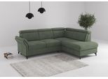 Ecksofa SIT & MORE "Glendale, L-Form", grün (jungle), B:247cm H:84cm T:193cm, 90% Polyester, 10% Polyamid, Sofas, Ecksofa, inkl. Kopfteilverstellung, wahlweise mit Vorziehsitz und Bettkasten