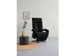 TV-Sessel SIT & MORE "Tycoon", schwarz, B:74cm H:112cm T:82cm, 98% Polyester 2% Polyamid, Sessel, TV-Sessel, wahlweise manuell, mit zwei Motoren oder mit Akku oder mit 2 Motoren