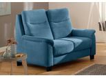 2-Sitzer HOME AFFAIRE "Boccaccio", blau (azure), B:143cm H:104cm T:96cm, Luxus-Microfaser Vintageoptik(100% Polyester);Struktur weich (90% Polyester / 10% Polyamid);Luxus-Microfaser (100% Polyester), Sofas, 2-Sitzer, mit Federkern, incl. Kopfteilverstellung