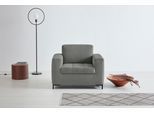 Sessel OTTO PRODUCTS "Grazzo Loungesessel, moderne Sitzheftung, bequemer Einzelsessel", grau (taupe), B:101cm H:80cm T:86cm, 100% Polyester (recycelt), Sessel, Sessel, hochwertige Stoffe aus recyceltem Material, Steppung im Sitzbereich