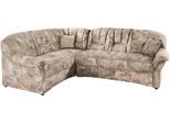 Ecksofa DOMO COLLECTION "Bahia, zeitlos und elegant, bequeme Armlehnen, L-Form", braun, B:256cm H:91cm T:200cm, Luxus-Microfaser (100% Polyester), mit Muster;Struktur (100% Polyester), Sofas, Ecksofa, Microfaser, natur