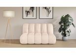 2-Sitzer "Priya Designersofa, moderne Steppung, auch in Bouclé", beige (hellbeige), B:155cm H:84cm T:108cm, 100% Polyester, LEGER HOME BY LENA GERCKE, Sofas, 2-Sitzer, gemütlich und modern, B/T/H: 155/108/84 cm