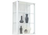 Vitrine FIF MÖBEL "OPTIMA", weiß, B:56cm H:82cm T:25,2cm, Holzwerkstoff, Sicherheitsglas ESG, Schränke, Vitrine, Hängevitrine/Glasvitrine 2x Glastür,perfekt für Sammler,Sammlervitrine