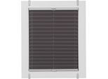Plissee SUNLINES "One Size Style Crepe", grau (anthrazit, grau, grau), B:120cm H:210cm, Obermaterial: 85% Polyester, 15% sonstige Fasern, Plissees, Plissee, Zubehörfarbe grau, zum Klemmen