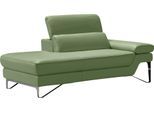 Ottomane EGOITALIANO "Princess, elegantes Designsofa mit erstklassigem Sitzkomfort", grün (sprite), B:177cm H:95cm T:108cm, Leder CAREZZA (echtes Rindsleder) ist ein Naturleder, dass die ursprünglichen Eigenschaften der Haut nicht verändert. Das Vorhandensein von verheilten Narben, Körnungsunterschiede, Falten, Adern, Unterschiede in den Farbtönen und andere Spuren, die die Natur auf diesen Fellen