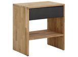Nachttisch HOME AFFAIRE "Vinton", grau (charcoal, natur, natur), B:60cm H:65,5cm T:42cm, Tische, Nachttisch