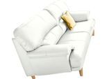 3-Sitzer TRENDMANUFAKTUR "Cecilia, Sofa in italienischem Design", weiß (altweiß), B:200cm H:87cm T:90cm, Sofas, 3-Sitzer, mit tollem Sitzkomfort, extrabequeme Armlehnen, Holzfüße