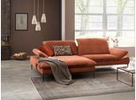 Ecksofa W.SCHILLIG "enjoy&MORE", orange (living coral w82), B:294cm H:87cm T:185cm, Schlingenpolgewebe W82 (74% Polyacryl, 26% Polyester), Sofas, Ecksofa, in Living coral, Füße schwarz pulverbeschichtet, Breite 294 cm